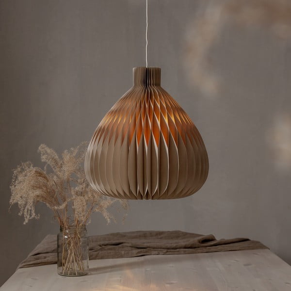 Világosbarna lámpabúra ø 38 cm Honeycomb – Star Trading-image-1