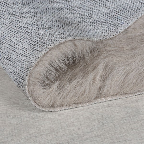 Barna szintetikus szőrme szőnyeg 80x150 cm Alpine Faux Fur – Flair Rugs-image-2