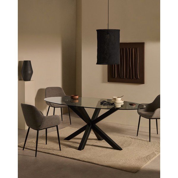 Fekete lámpabúra ø 40 cm Mariela – Kave Home-image-2