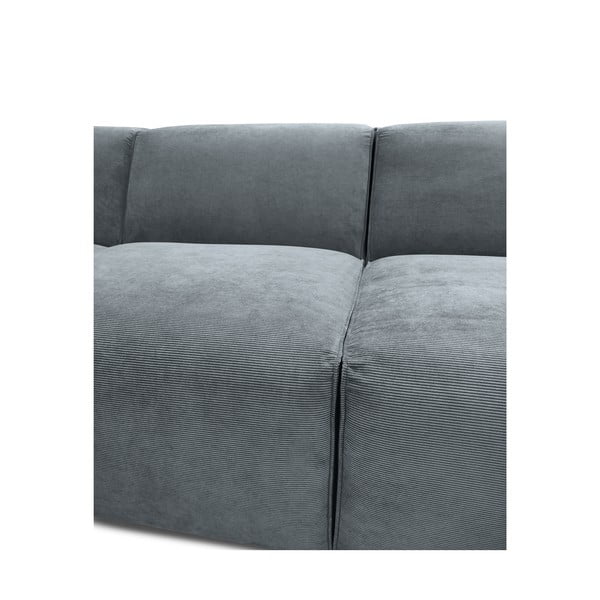 Szürke kordbársony sarokkanapé (bal oldali) Sting – Scandic-image-4