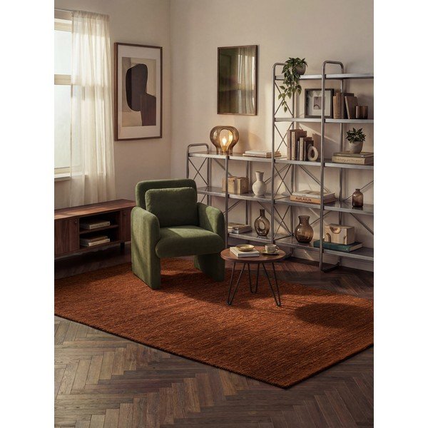 Barna kézi szövésű gyapjú szőnyeg 160x230 cm Bexley Woolwich – Ted Baker-image-1