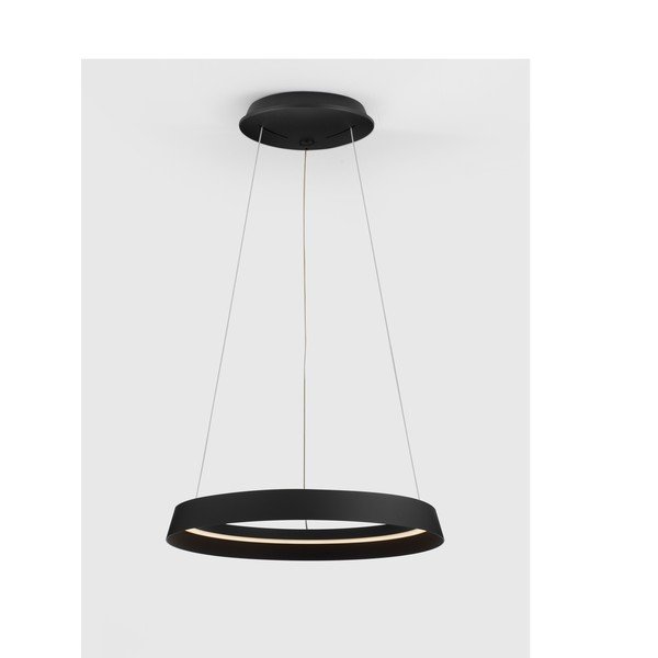 Matt fekete alumínium LED dimmelhető függőlámpa akrilüveg búrával ø 45 cm Ormi – Nova Luce-image-3
