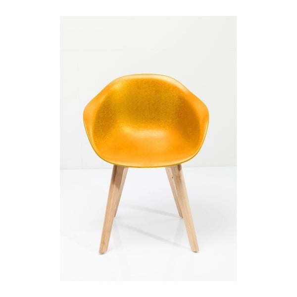 Forum 4 részes citromsárga székszett - Kare Design
