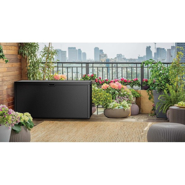 Sötétszürke kerti tárolódoboz Emily – Keter-image-1