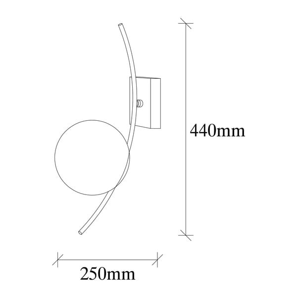 Fehér-fekete fali lámpa Hilal – Opviq lights-image-2