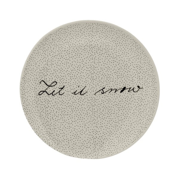 Snow fehér agyagkerámia tányér, ⌀ 20 cm - Bloomingville