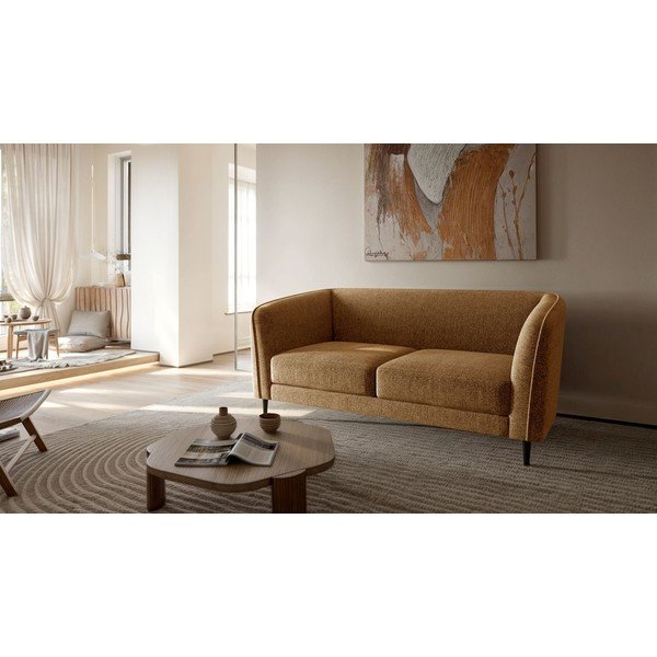 Sárga kanapé 160 cm Galbe – Ghado-image-2