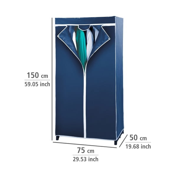 Air kék összecsukható ruhásszekrény - Wenko-image-1