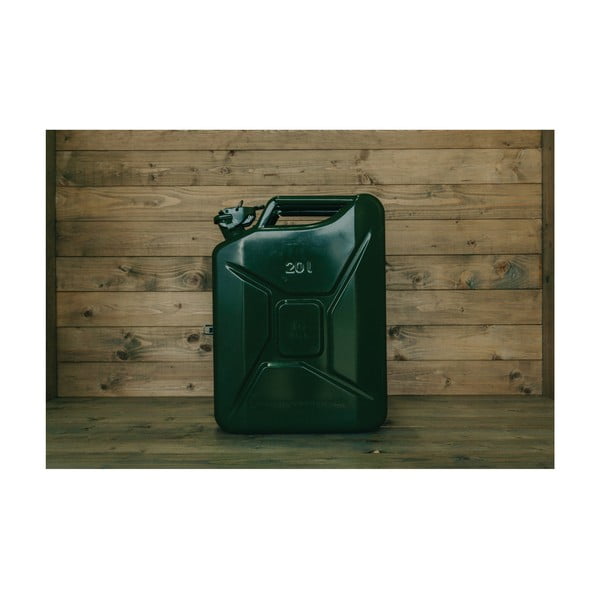 Zöld színű benzines kanna alakú mini bár, 2 pohárral - Designed By Man-image-3