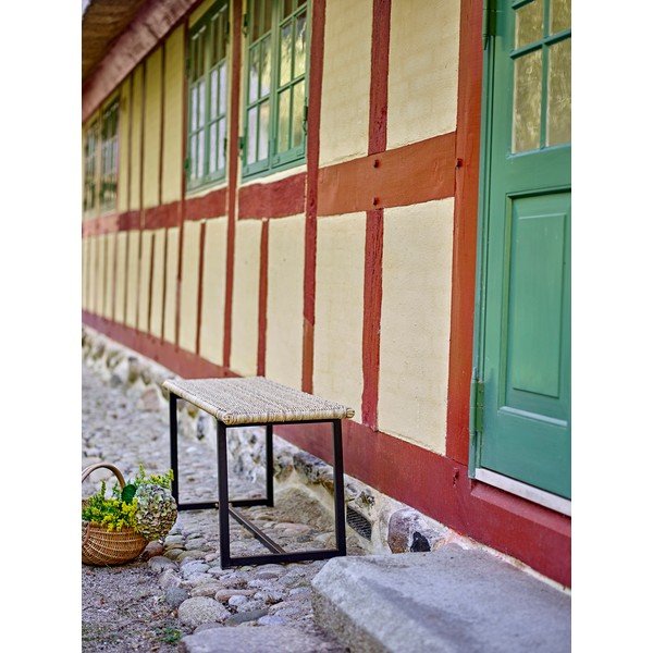 Natúr színű rattan kerti pad Adilly – Bloomingville-image-1