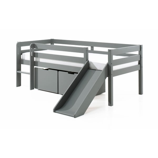 Szürke gyerekágy alatti fiók szett 2 db-os Pino – Vipack-image-1