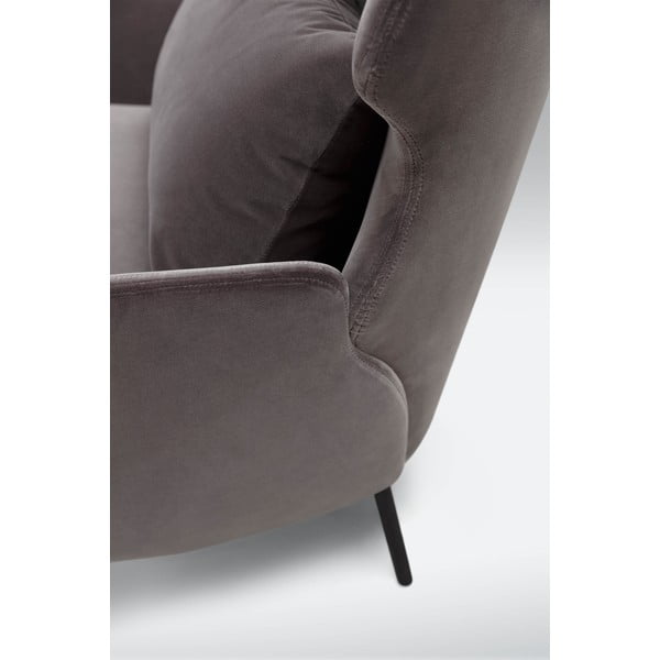 Sötétszürke füles fotel Alex - Sits-image-4