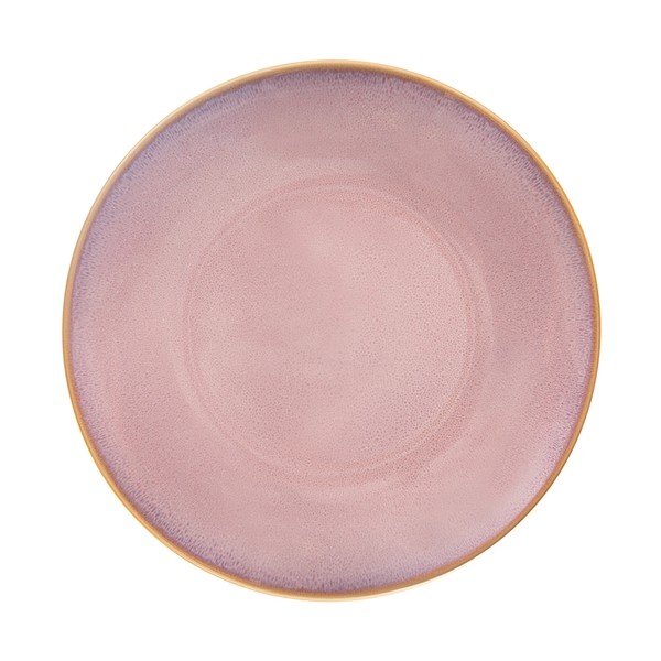 Rózsaszín kerámia tányér ø 27 cm Glaze – Orion