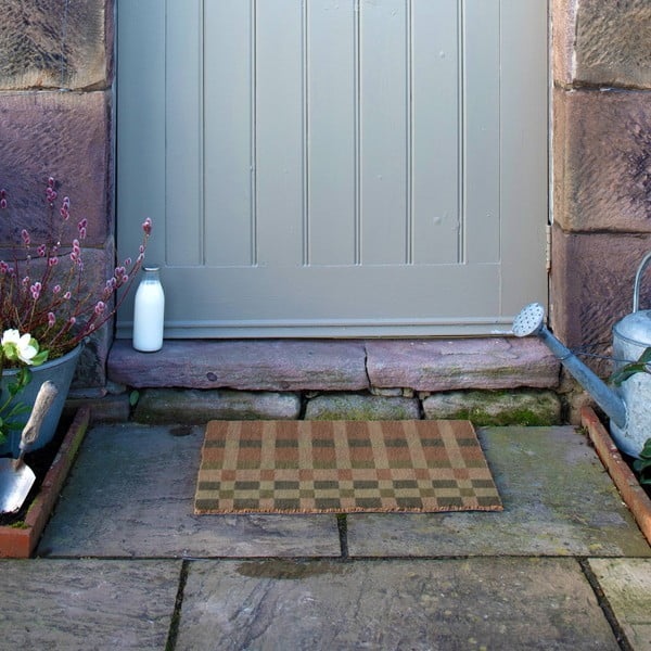 Kókuszrost lábtörlő 40x60 cm Pink and Blue Check – Artsy Doormats-image-4