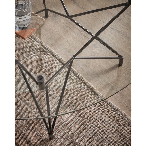 Paradigm dohányzóasztal, ø 100 cm - Kave Home-image-1