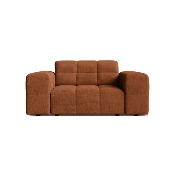 Terrakotta színű zsenília fotel Chicago – Cosmopolitan Design
