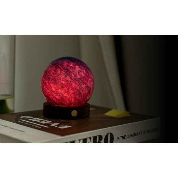 Sötét natúr színű USB fénydekoráció ø 8 cm Galaxy Breeze – Gingko-image-3