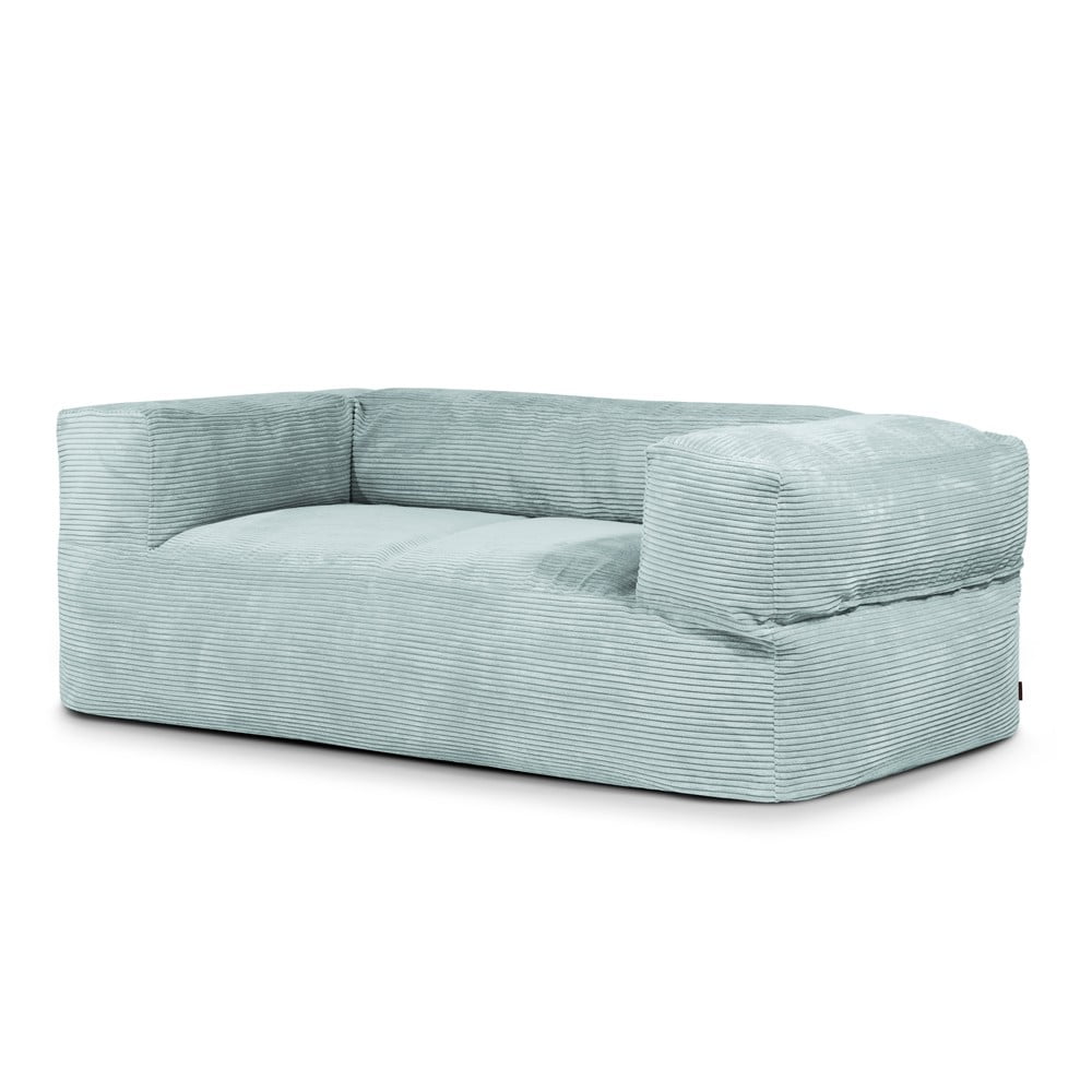Mentazöld kordbársony babzsákfotel Sofa MooG  SLOWDOWN