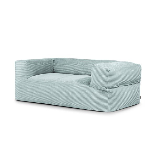 Mentazöld kordbársony babzsákfotel Sofa MooG – SLOWDOWN