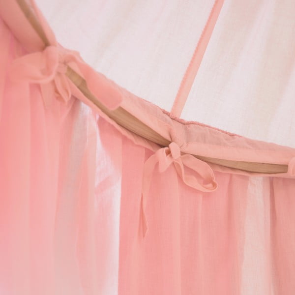 Világos rózsaszín pamut baldachin Carelene – Kave Home-image-3