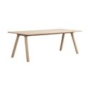 Tölgyfa bővíthető étkezőasztal 95x220 cm Clapperton – Rowico