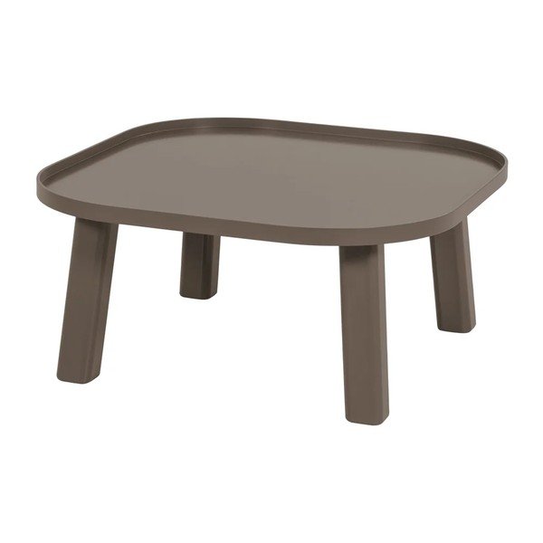 Barna MDF kerek dohányzóasztal ø 80 cm Mosa – WOOOD