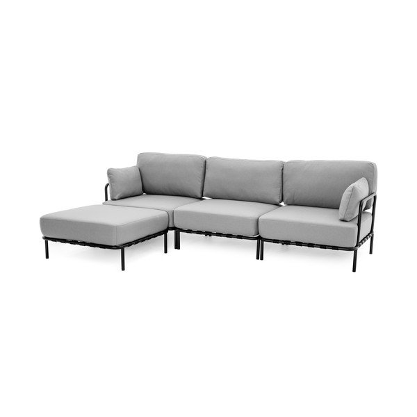 Világosszürke kerti moduláris kanapé 234 cm Salve – Sit Sit-image-3