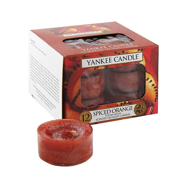 Fűszeres narancs 12 db-os illatgyertya szett, egyenként 4-6 óra égési idő - Yankee Candle