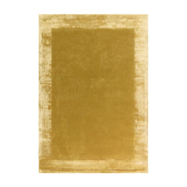 Okkersárga kézi szövésű gyapjú keverék szőnyeg 200x290 cm Ascot – Asiatic Carpets