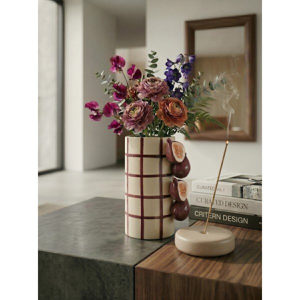 Lila-krémszínű kerámia váza (magasság 21 cm) Havor – Yes Everyday-image-2