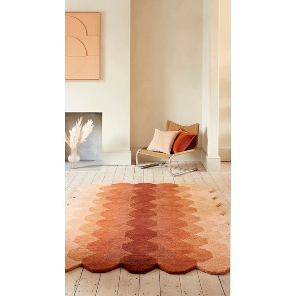 Téglavörös gyapjú szőnyeg 160x230 cm Hive – Asiatic Carpets-image-1