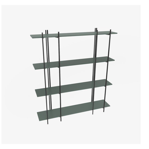 Zöld polcos állvány 160x180 cm Moss – Kalune Design-image-2