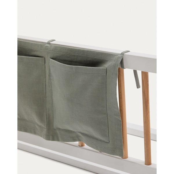 Zöld pamut zsebes tároló kiságyra 45 cm Laily – Kave Home-image-2