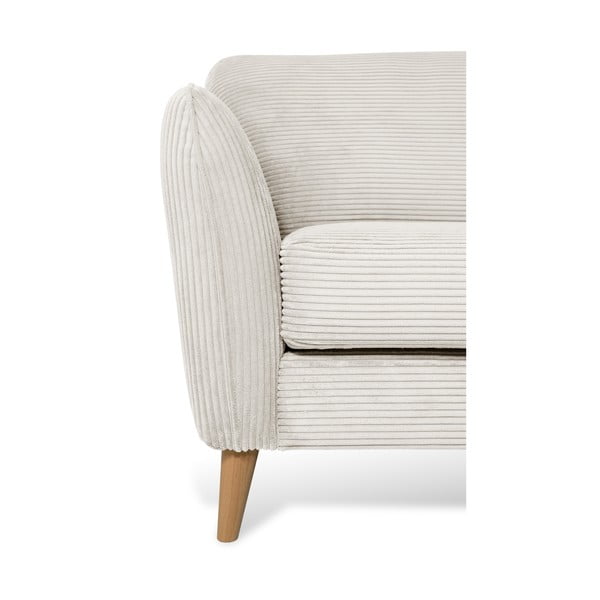 Fehér kordbársony sarokkanapé (jobb oldali) Paris – Scandic-image-4