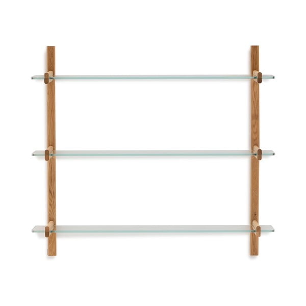 Natúr színű üveg moduláris polcrendszer 110x98x30,5 cm Sitra – Kave Home