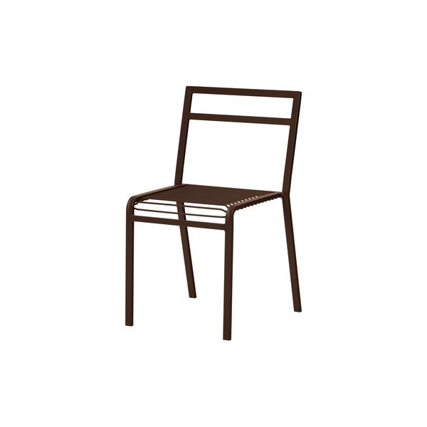 Sötétbarna fém kerti szék Oto – noo.ma