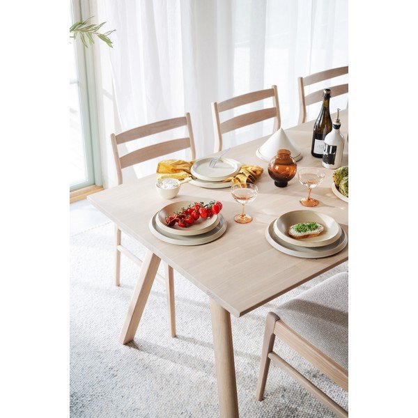 Tölgyfa bővíthető étkezőasztal 95x220 cm Clapperton – Rowico-image-4