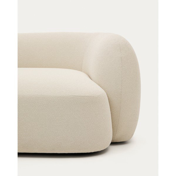 Krémszínű zsenília sarokkanapé (bal oldali-heverő résszel) Martina – Kave Home-image-1