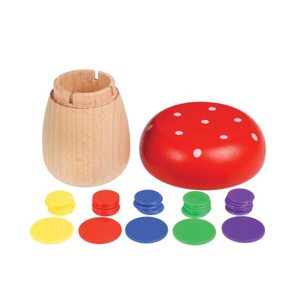Mushroom TiddlyWinks fából készült játék - Rex London-image-1