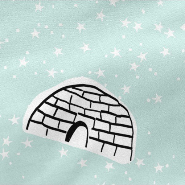 Igloo pamut gyereklepedő, 90 x 200 cm - Moshi Moshi-image-1