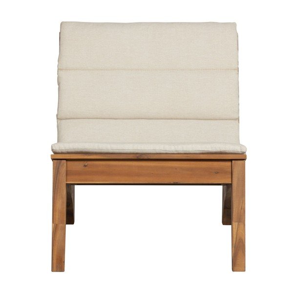 Krémszínű-natúr színű tömörfa kerti fotel Kenai – Exotan-image-2