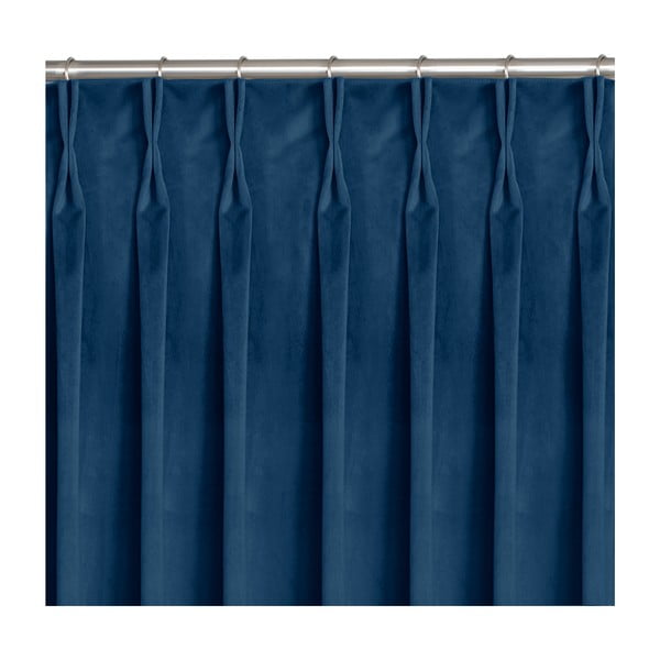 Sötétkék függöny 200x175 cm Vila – Homede-image-3