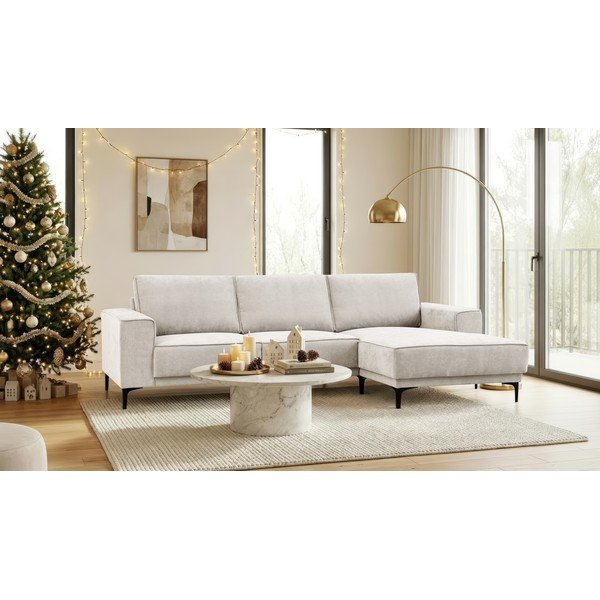 Krémszínű sarokkanapé (jobb oldali) Copenhagen – Scandic-image-2