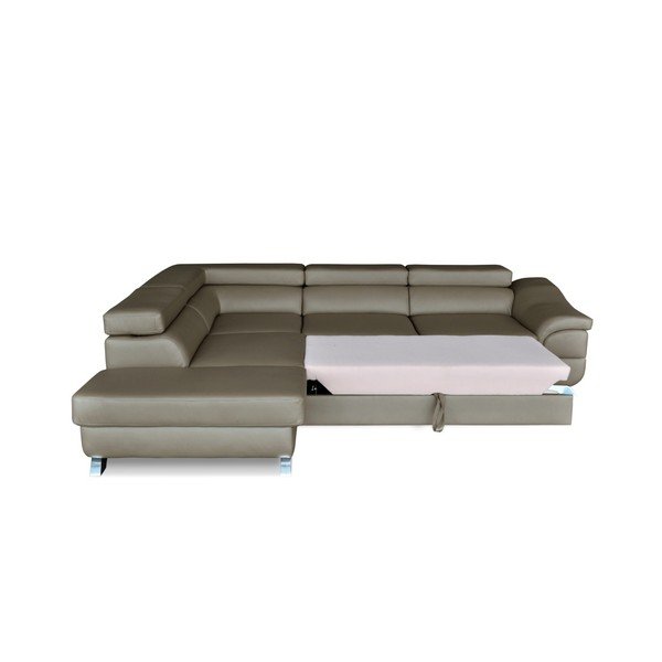 Omnikron szürkésbarna kinyitható sarokkanapé, bal oldali kivitel - Windsor & Co. Sofas-image-4