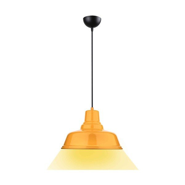 Okkersárga fém függőlámpa ø 32 cm Pawn – Squid Lighting-image-4