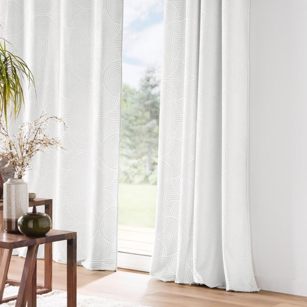 Fehér bársony függöny 135x260 cm Eva – douceur d'intérieur-image-1