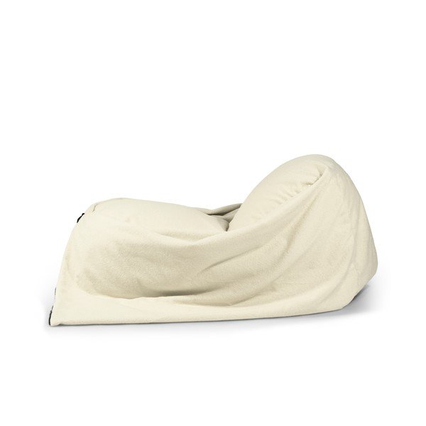 Világosszürke buklé gyerek babzsákfotel Cocoon 120 – SLOWDOWN-image-4