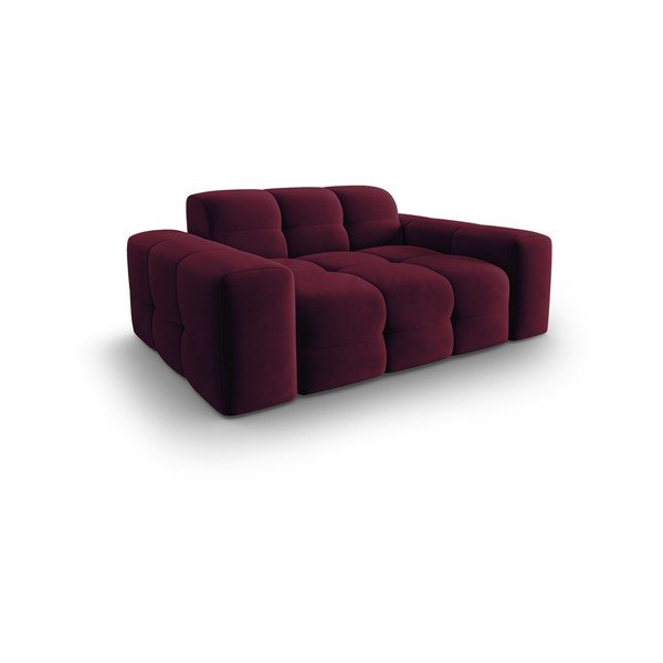 Borvörös bársony kanapé 156 cm Kendal – Micadoni Home-image-3