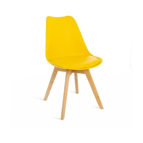 Retro 2 db sárga szék bükkfa lábakkal - Bonami Essentials