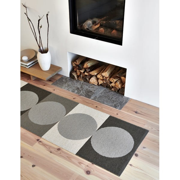 Szürke-krémszínű kültéri-beltéri szőnyeg 70x140 cm Otto Clay – Pappelina-image-3